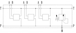 ПЛИТА.JYT-NG10-3RV CETOP 5 NG10 300bar 3 секц.