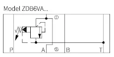 Клапан предохранительный. ZDB6VA2-4XJ/200 NG6 A>T 200bar