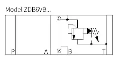 Клапан предохранительный.ZDB6VB2-4XJ/200 NG6 B>T 200bar