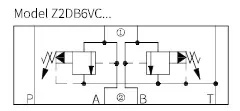 Клапан предохранительный.Z2DB6VC1-4XJ/315 NG6 А>Т,В>Т 315bar